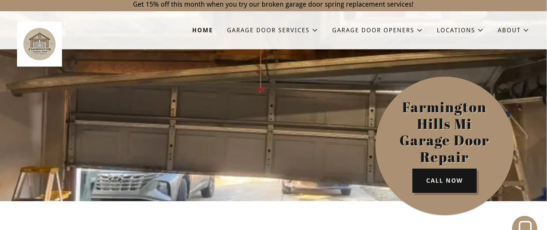 case study page of farmingtongaragedoors